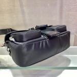 Prada 1BD295 Shiny Leather Shoulder Bag